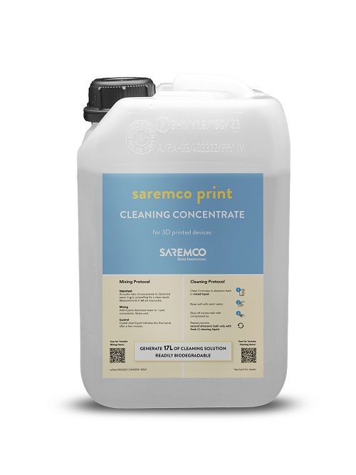Detergente Saremco post processing stampa 3d dentale